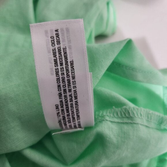 Universal Thread Shirt Womens Cropped Fit Mint Green Button-Up Shirt XS - Picture 9 of 14